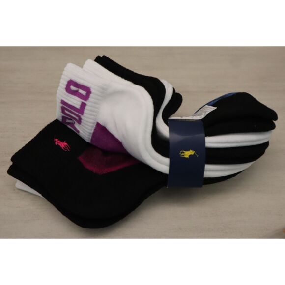 Polo Ralph Lauren Women's Assorted Color Size 9-11 Low Cut Mesh Socks 6 Pack - Picture 11 of 12